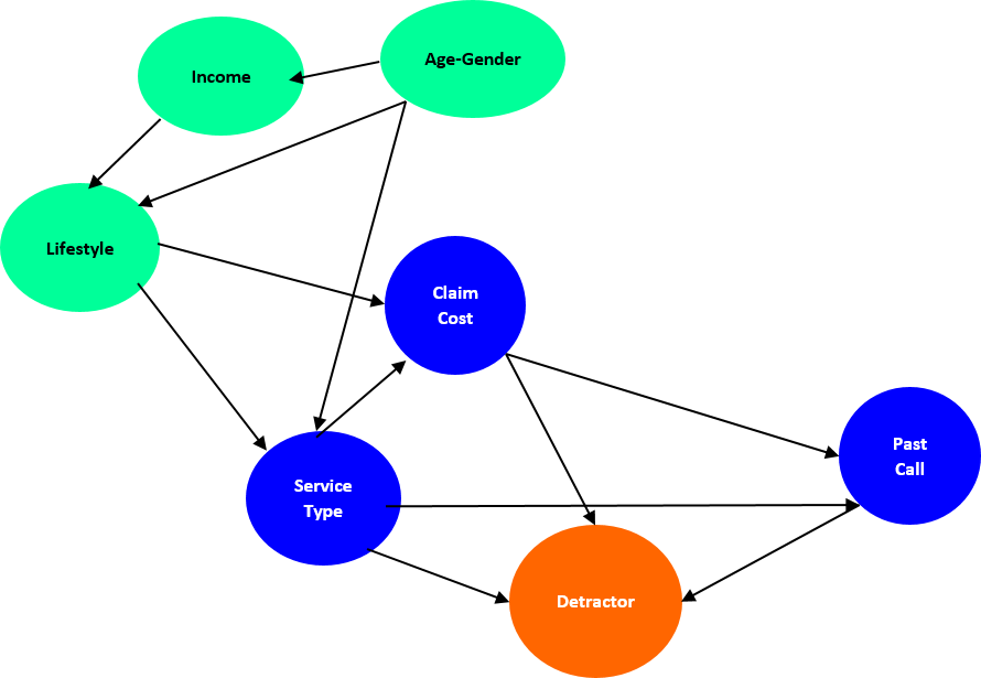 Member Experience Survey Bayesian Belief Network
