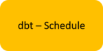 dbt schedule