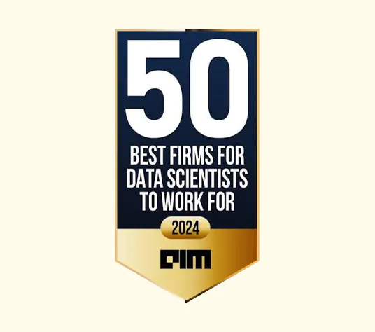 Featured Among 50 Best Firms for Data Scientists in 2024
